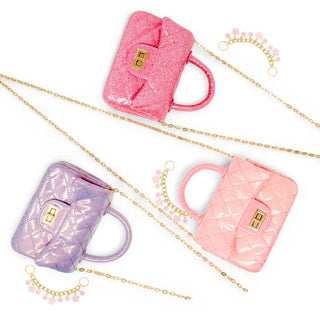 Classic Sparkle Top Handle Handbag (Assorted Colors)