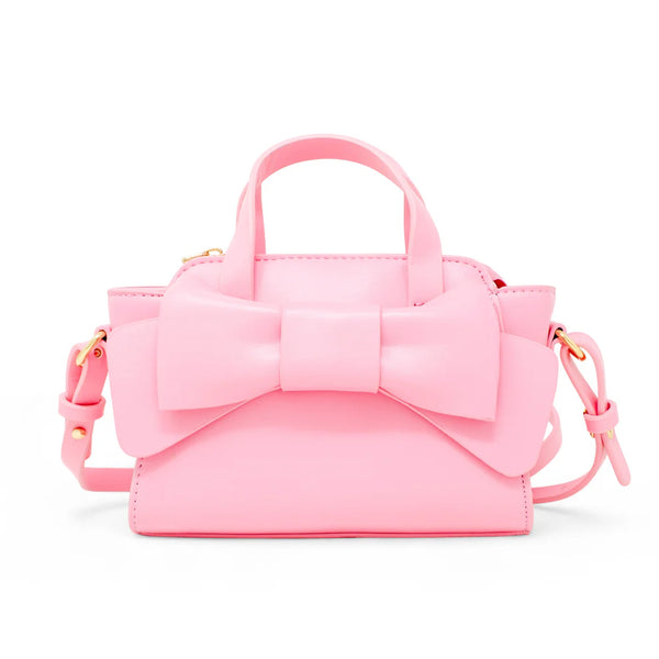 Big Bow Baguette Handbag in Pink