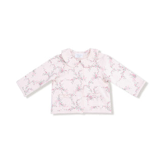 Antoinette Floral Tweed Style Jacket with Bow Pockets