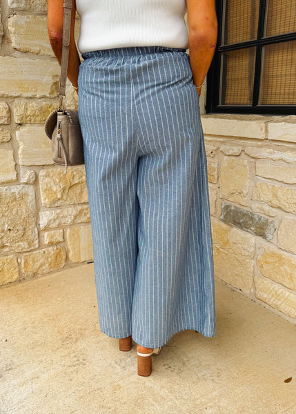 Tara Blue Stripe Pants