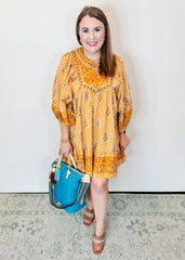 Astella Dress in Mustard