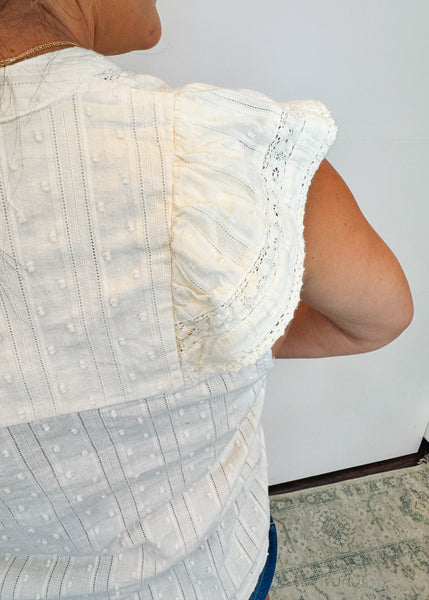 Fatima Top in Whitecap Gray