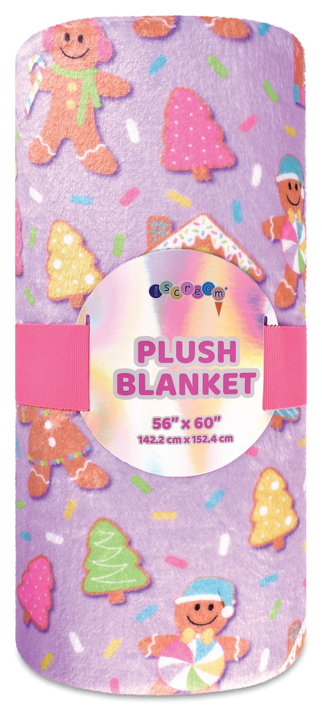 Joyful Gingerbread Plush Blanket