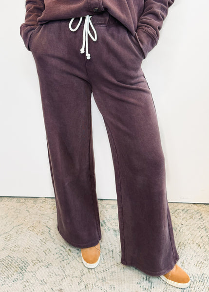 HUNTER KNIT PANT In Chocolate Cherry