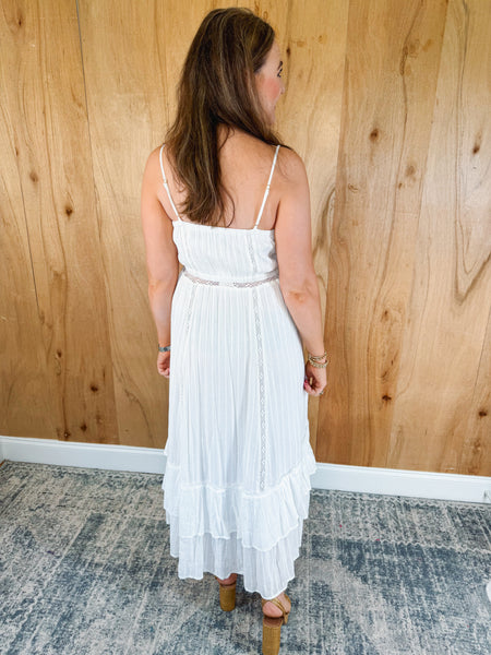 Rose Maxi Dress In White