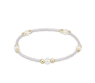 Hope Purpose Pearl Bracelet – Silky White