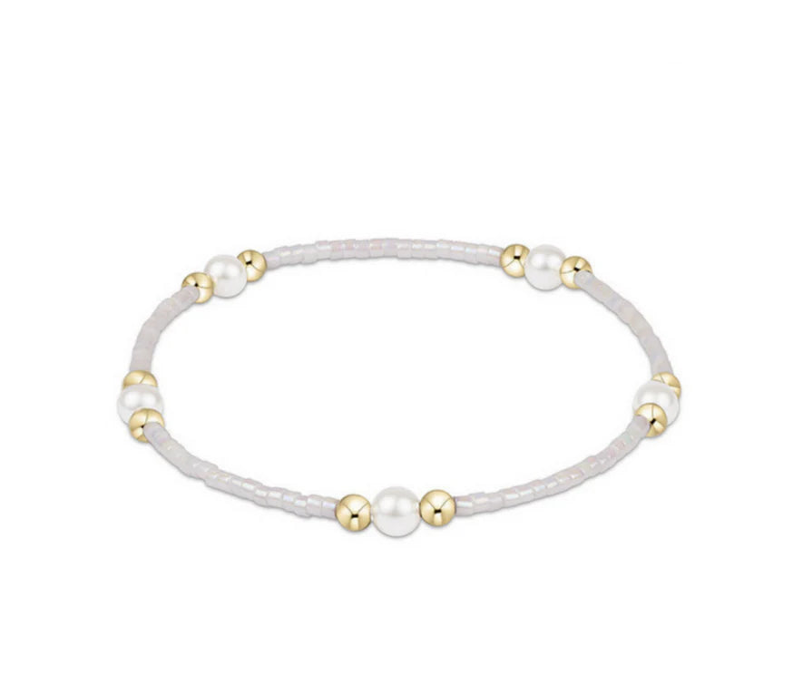 Hope Purpose Pearl Bracelet – Silky White