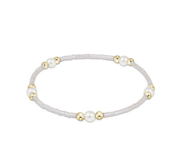 Hope Purpose Pearl Bracelet – Silky White