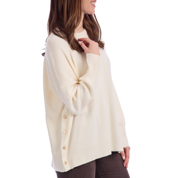 Noralee Button Sweater in Cream