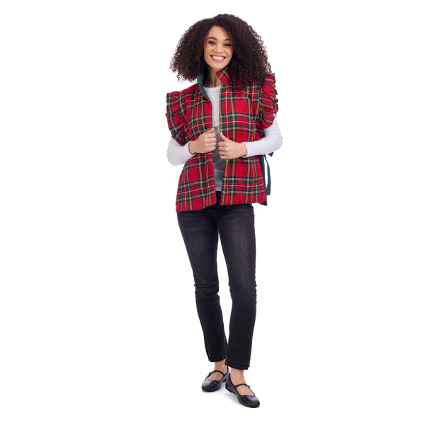 Jefferies Quilted Vest - Red