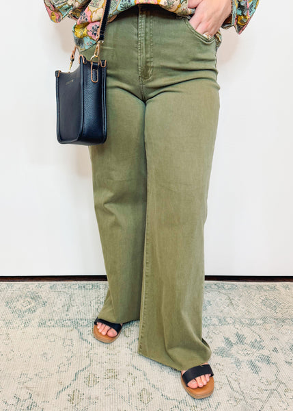Fiona Olive Branch Pant