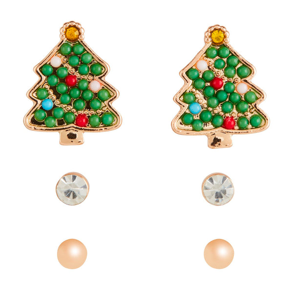 Tree Stud Earring Set