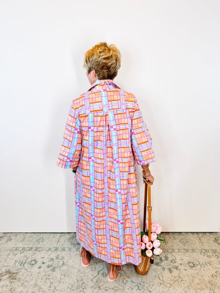 Plaid Midi Swing Dress