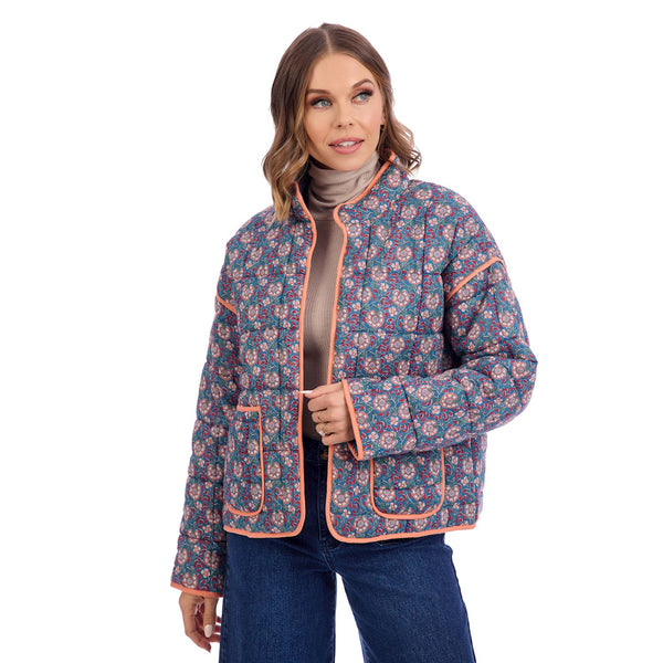 Cher Block Print Floral Jacket