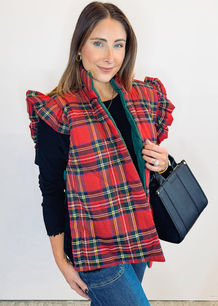 Jefferies Quilted Vest - Red