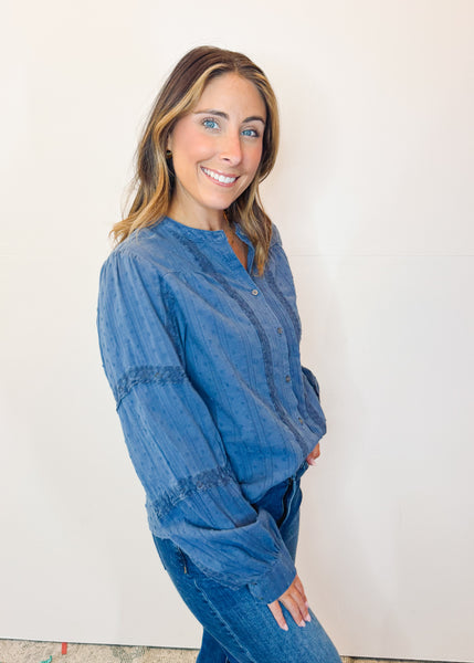 Alberta Vintage Indigo Top