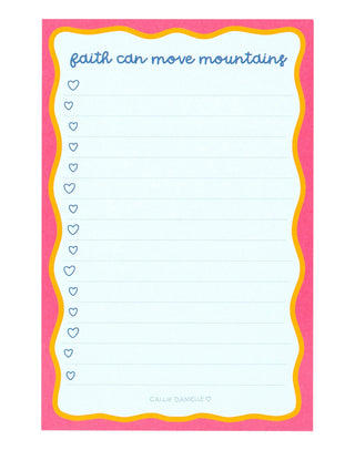 Faith Can Move Mountains 4x6 Notepad