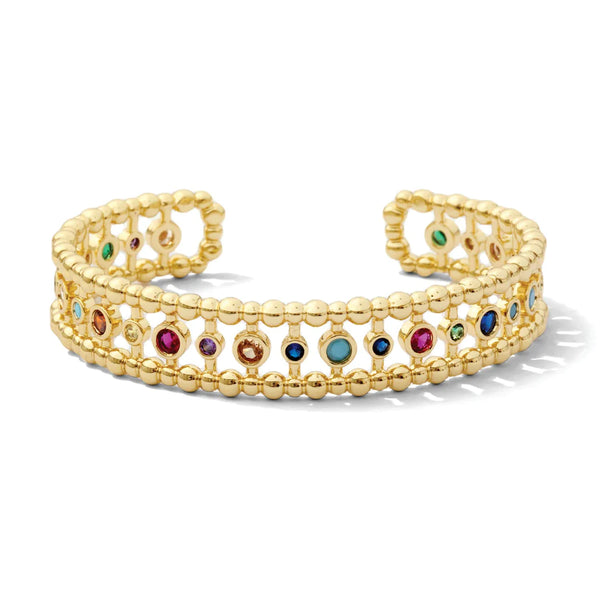 Crystal Accented Cuff Bracelet