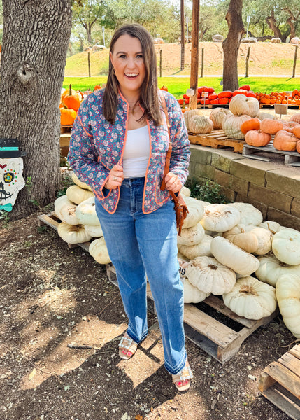 Cher Block Print Floral Jacket