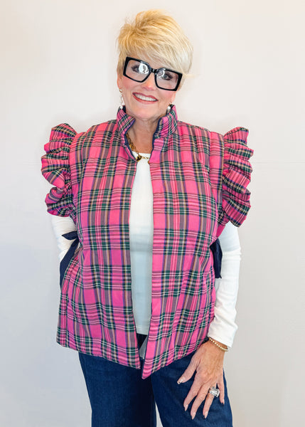 Jefferies Quilted Vest - Pink