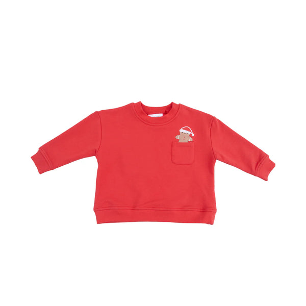 Gingerbread Drop Sleeve Sweatshirt with Pocket