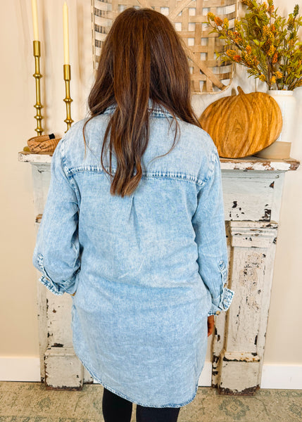 Rooney Denim Shirt Dress