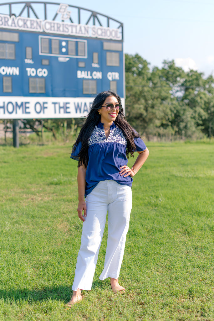 Cowboys Top in Navy