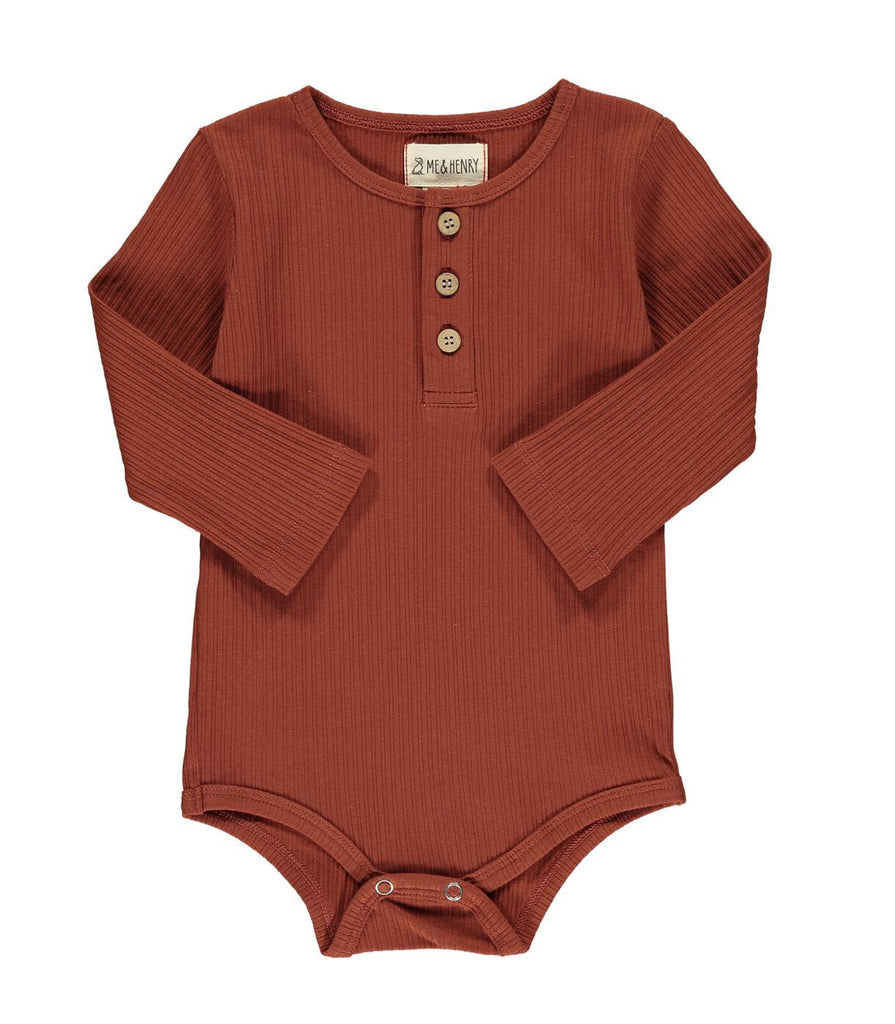 Aynor Rib Onesie- Rust Rib