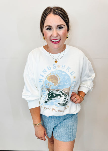 Grounded Sunday Sweatshirt - Sea Salt