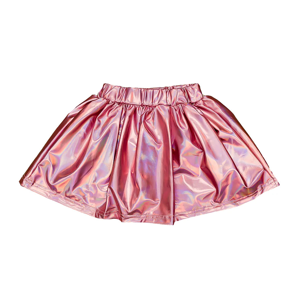 Metallic Light Pink Skort