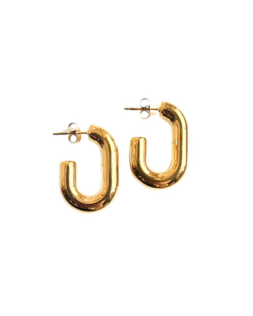 Gold Waterproof Earrings - Carter