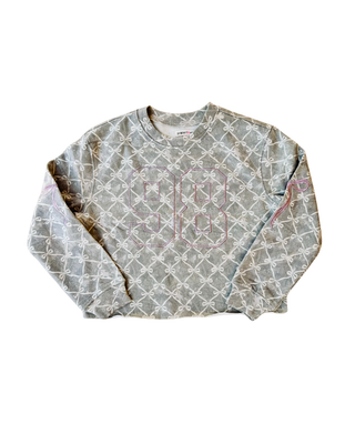 Bow Pattern Sweat Set