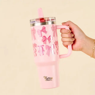 40 oz Tumbler Blushing Bows