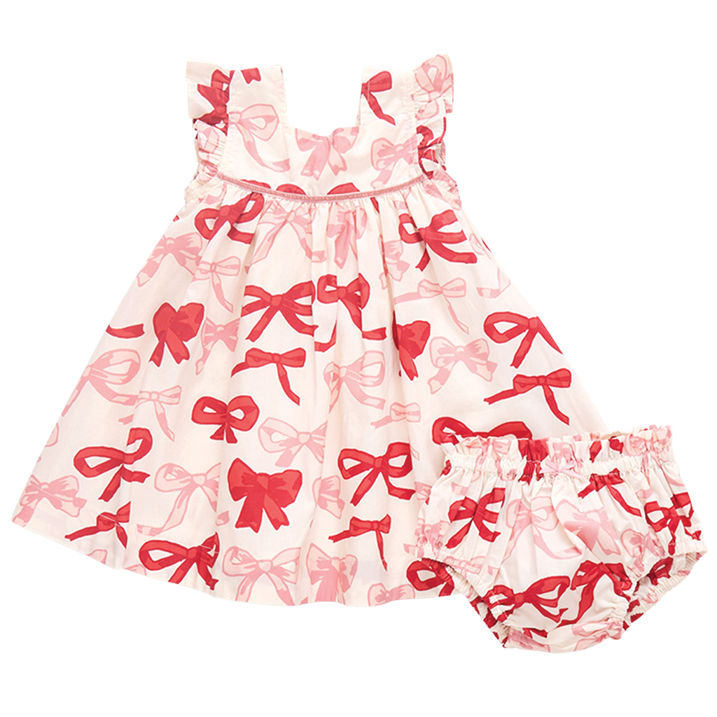 Camelia Valentines Bows Dress Set