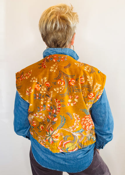 Gold Velveteen Vest