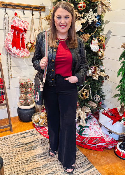 Fiona Corduroy Pants in Black