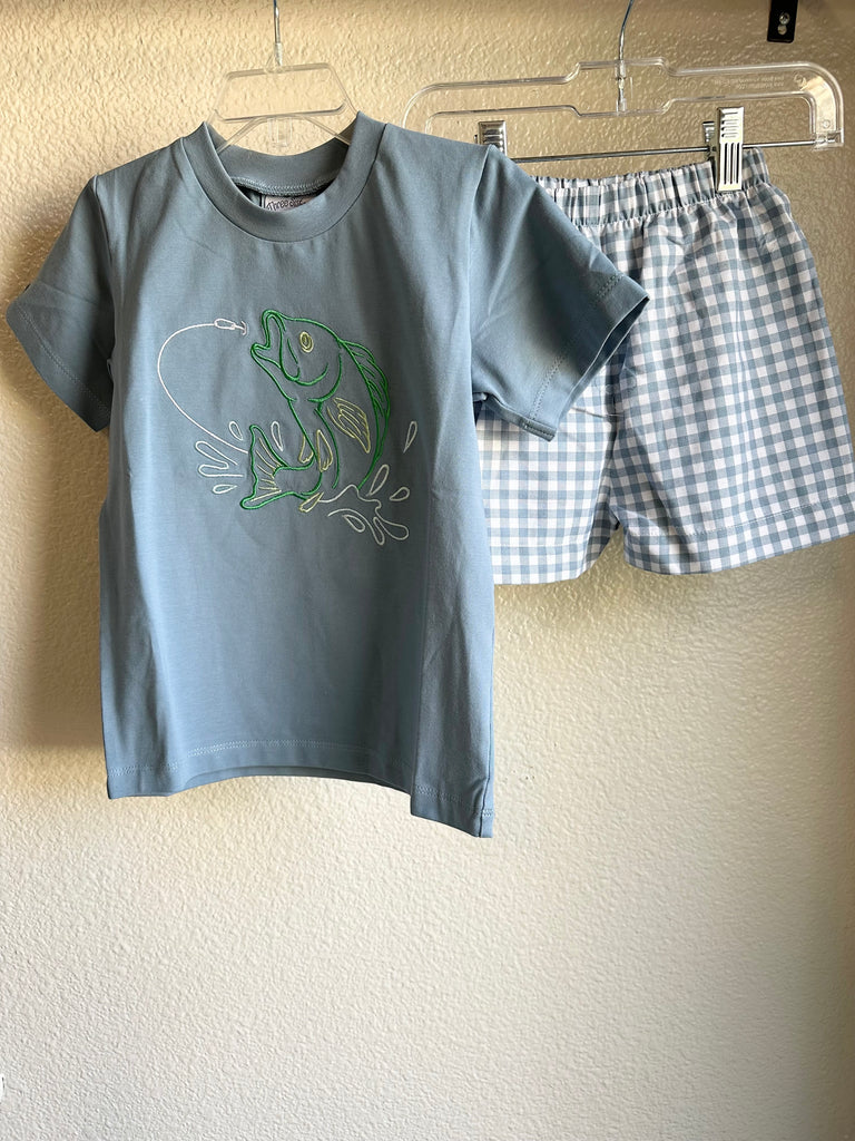 Bass Fish Boys Shorts Set