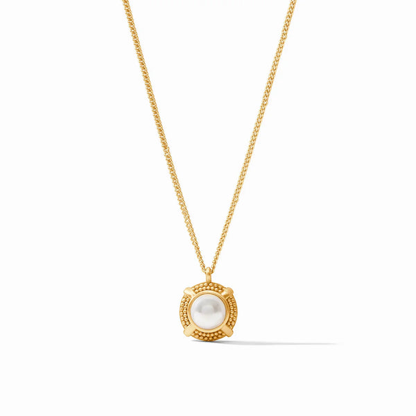 Cabochon Solitaire Necklace-Multiple Colors