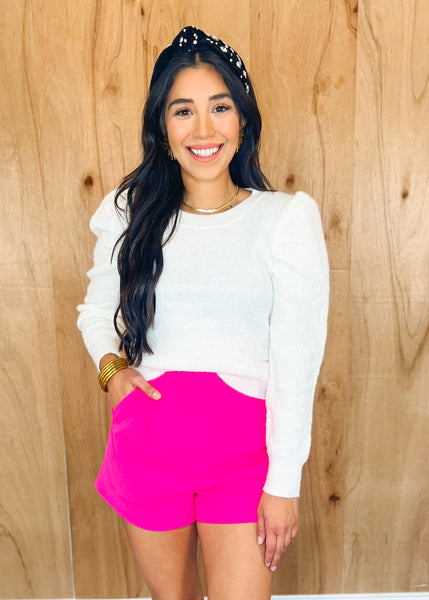 Layla Sweater- White