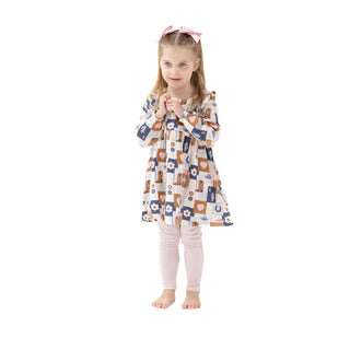 Patchwork Cowgirl Ruffle Dress & Legging Set