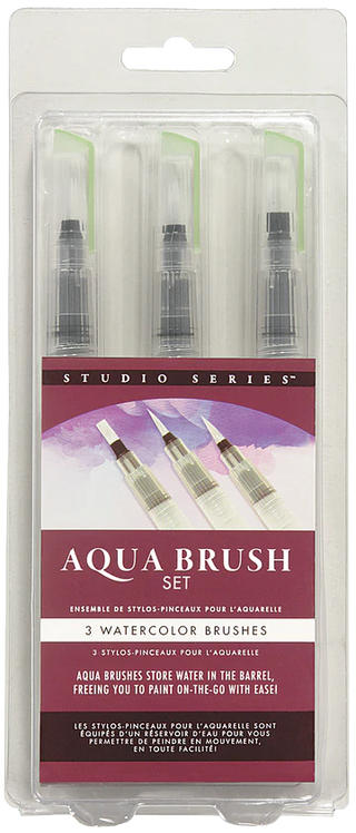 Studio Series Aqua Brushes (Set of 3)