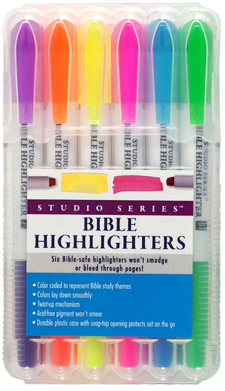 Bible Highlighters (Set of 6)