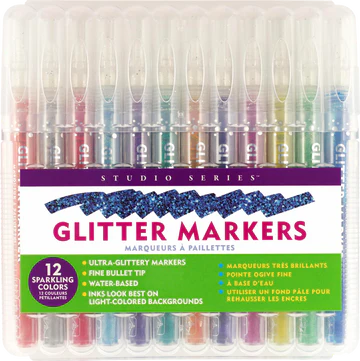 Studio Series Glitter Markers (Set of 12)