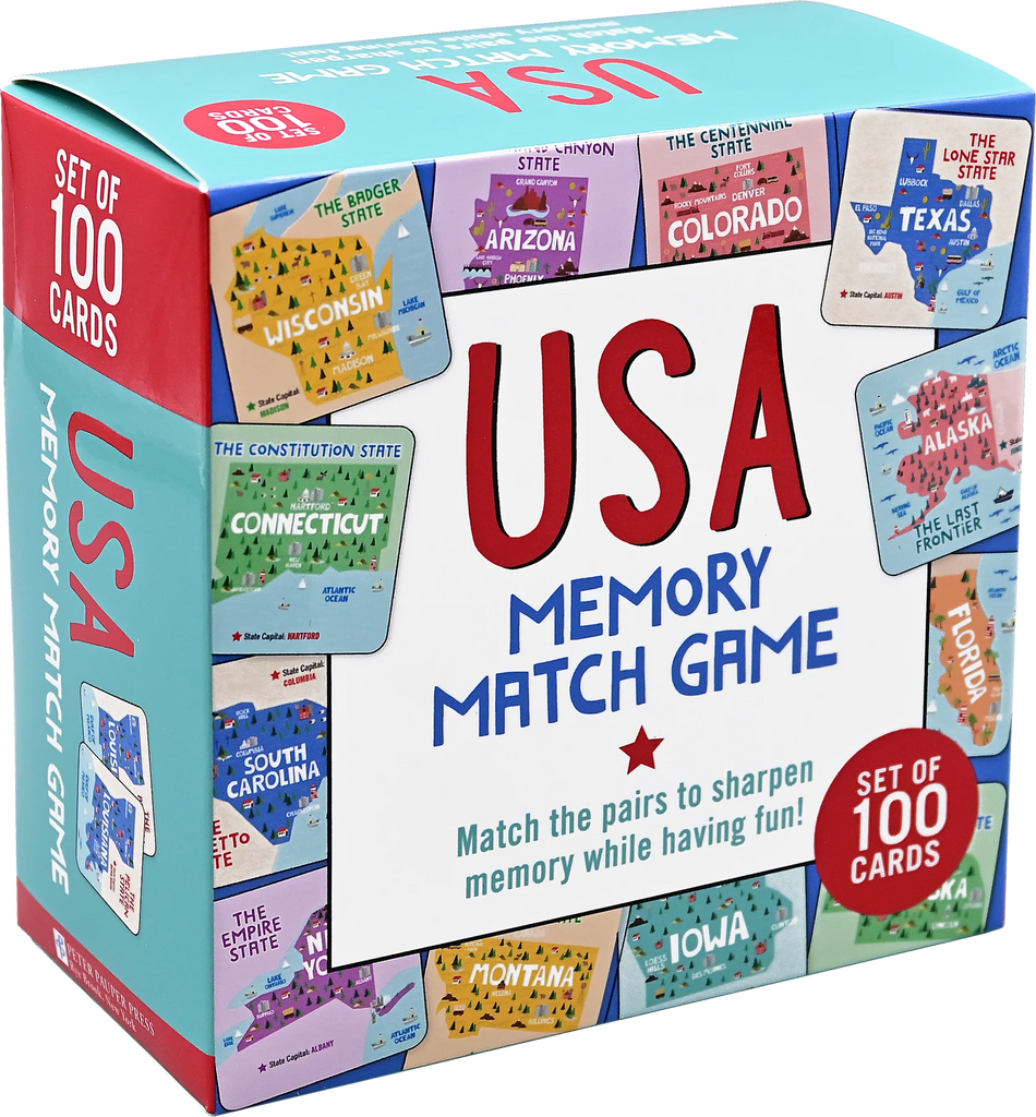 USA Memory Match Game