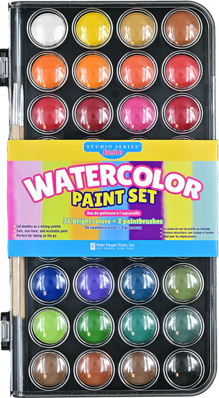 Studio Series Junior Watercolor Paint Set (36 colors)