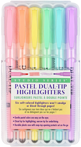 Studio Series Dual-Tip Pastel Highlighters
