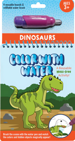 Color With Water - Dinosaurs Activity Book