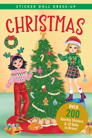 Christmas Sticker Doll Dress Up Book