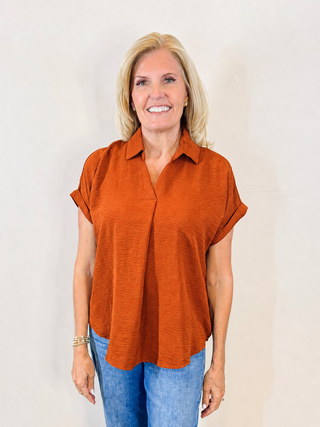 Sheri Top - Burnt Orange