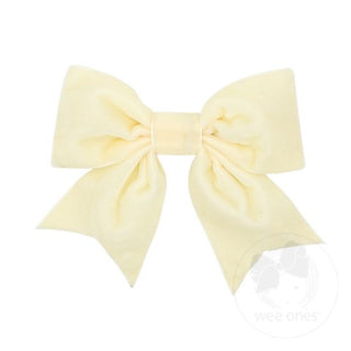 Ivory Small King  Velvet Bow